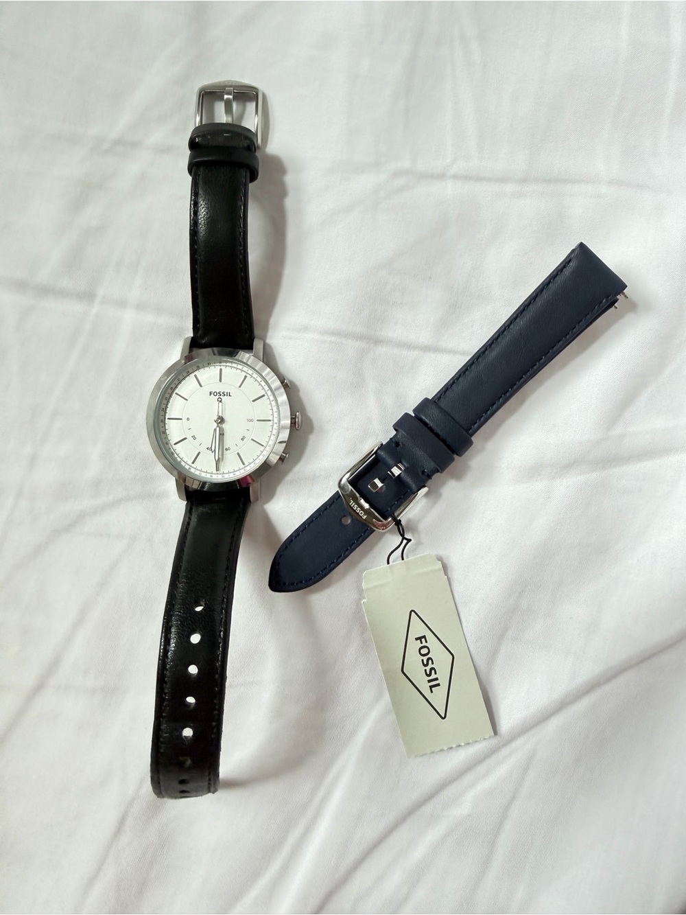 Fossil Hybrid Smartwatch with Extra Strap | Fossil Q Hybrid Leather Smart Watch